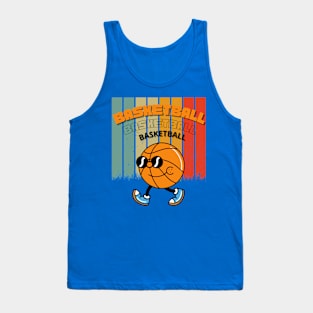 Funny Vintage Basketball Art Tank Top